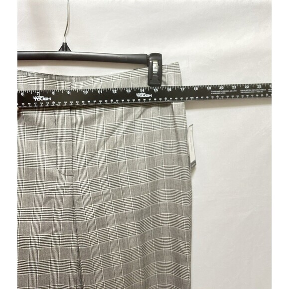Nine‎ West Womens 10 Skinny Black White Checkered Pants Slacks NWT - Picture 2 of 11